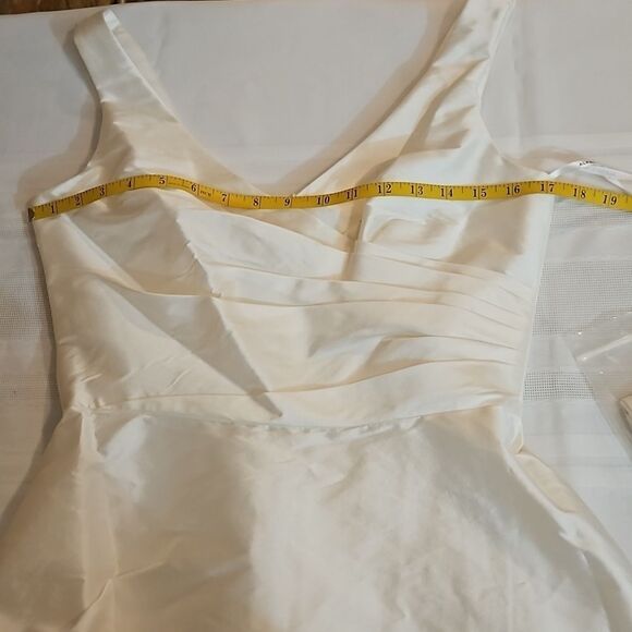 NWT Alfred Sung Wrap Bodice V neck Cocktail length dress size 6 - Picture 12 of 14